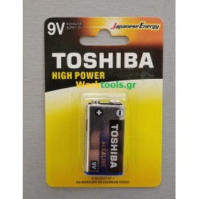 Μπαταρίες Αλκαλικές Πλακέ 9V HIGH POWER TOSHIBA